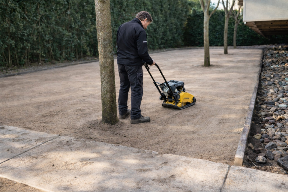 Stap 4 zandbed trillen