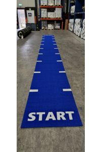 Sprinttrack BLAUW met belijning Start & Finish 1 x 10 meter