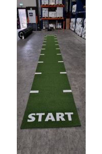 Sprinttrack GROEN met belijning Start & Finish 1 x 10 meter 