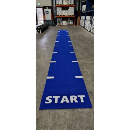 Sprinttrack BLAUW met belijning Start & Finish 1 x 10 meter