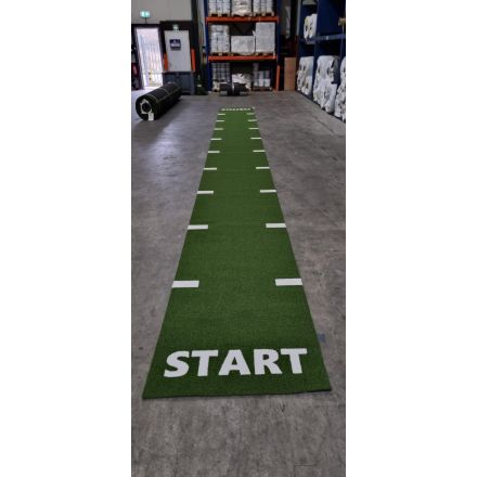 Sprinttrack GROEN met belijning Start & Finish 1 x 10 meter 